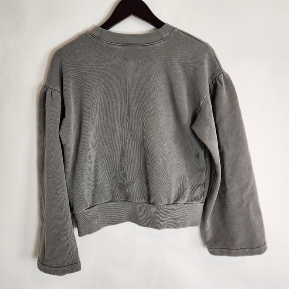 Madewell × Karen Walker Washed Gray Sweatshirt in Size Medium - Picture 6 of 8